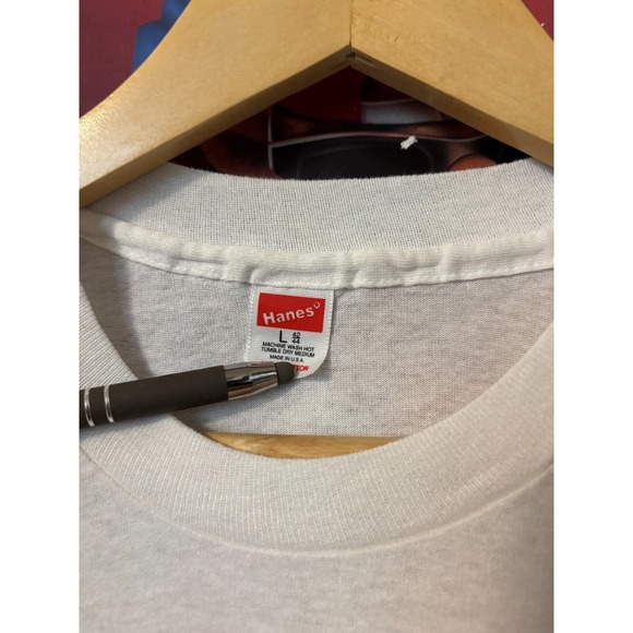 Hanes Woolworth Million Dollar Days Men's T Shirt 70s Large White 100% Cotton - Picture 3 of 7